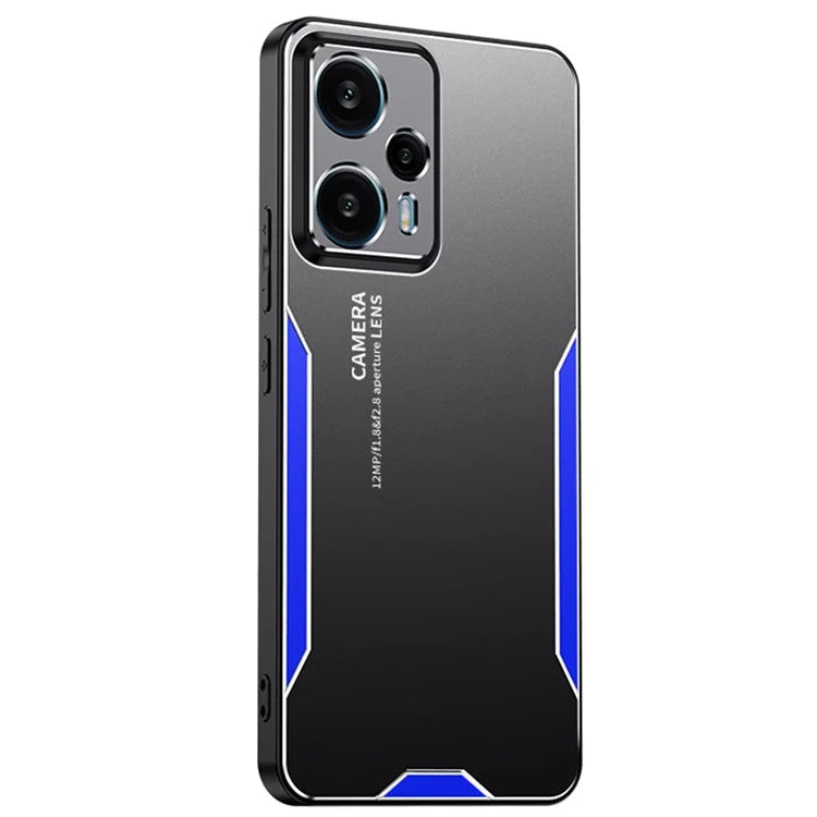 For Xiaomi Redmi Note 12T Pro 5G Phone Case Metal+TPU+PC Anti-drop Cover