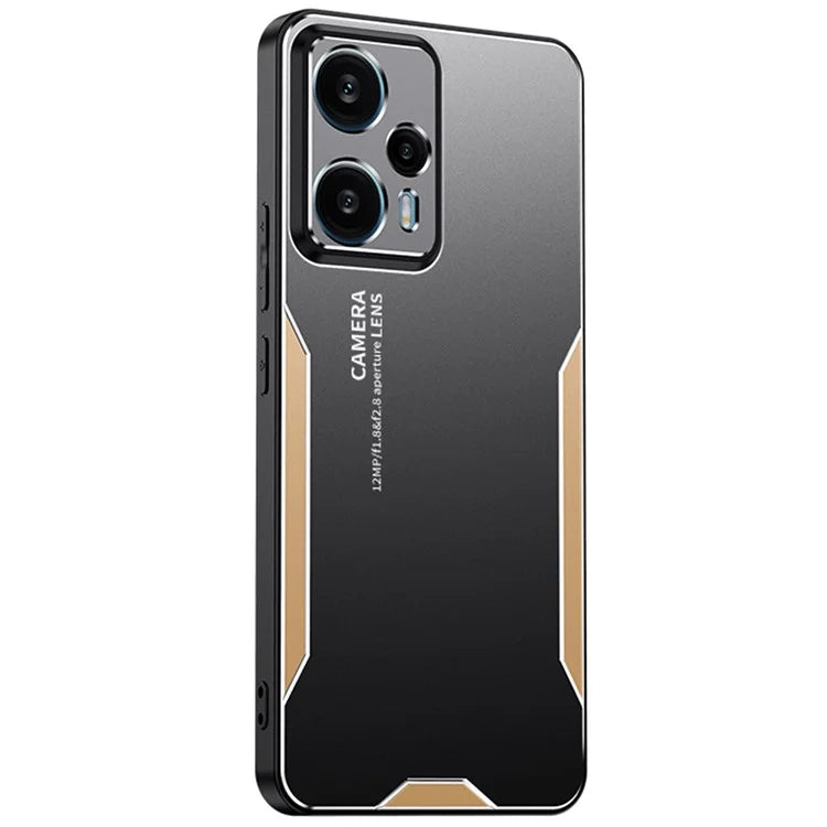 For Xiaomi Redmi Note 12 Turbo / Poco F5 5G Metal+TPU+PC Case Camera Lens Protection