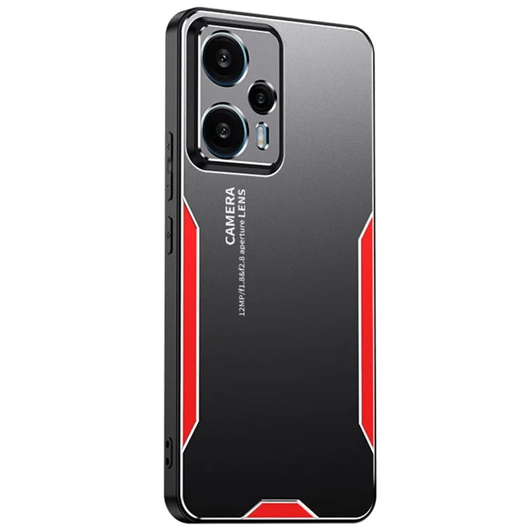 For Xiaomi Redmi Note 12 Turbo / Poco F5 5G Metal+TPU+PC Case Camera Lens Protection