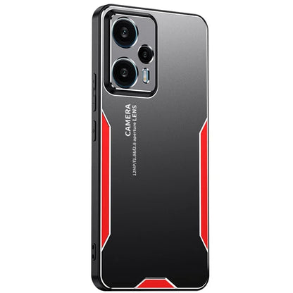 For Xiaomi Redmi Note 12 Turbo / Poco F5 5G Metal+TPU+PC Case Camera Lens Protection