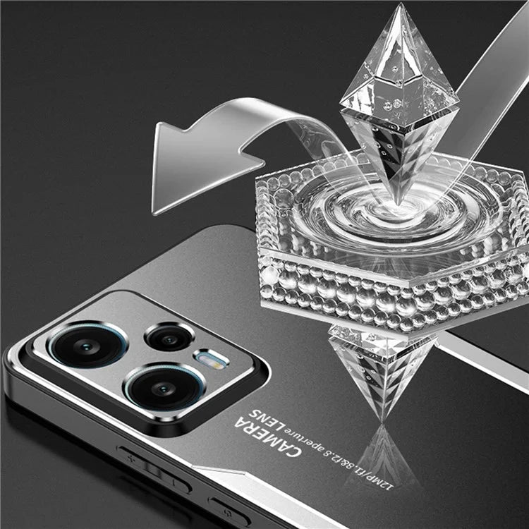 For Xiaomi Redmi Note 12 Turbo / Poco F5 5G Metal+TPU+PC Case Camera Lens Protection