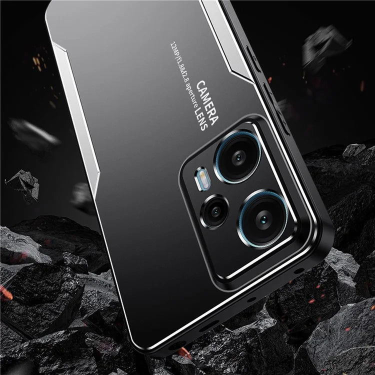 For Xiaomi Redmi Note 12 Turbo / Poco F5 5G Metal+TPU+PC Case Camera Lens Protection