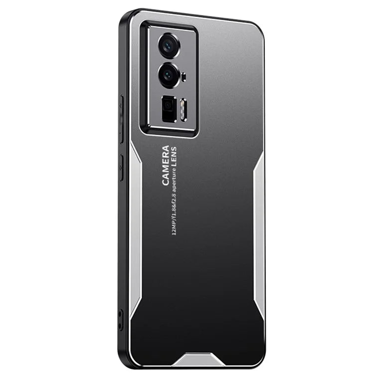 For Xiaomi Redmi K60 5G Phone Case Metal+TPU+PC Cover Camera Lens Protection