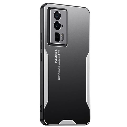 For Xiaomi Redmi K60 5G Phone Case Metal+TPU+PC Cover Camera Lens Protection