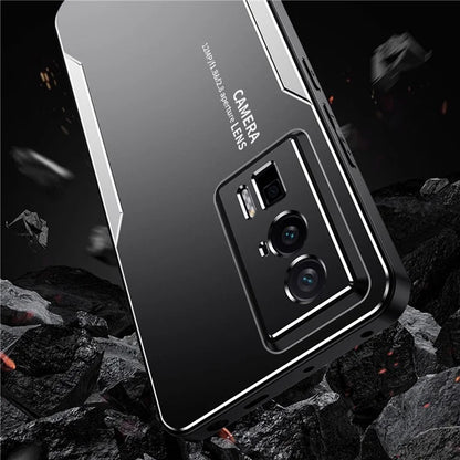 For Xiaomi Redmi K60 5G Phone Case Metal+TPU+PC Cover Camera Lens Protection