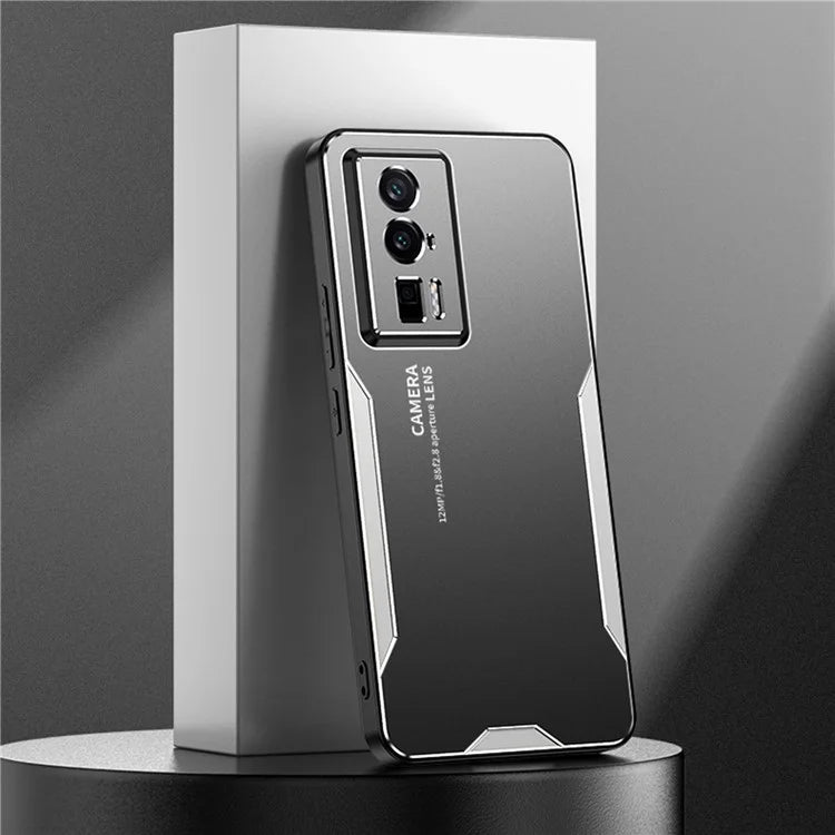For Xiaomi Redmi K60 5G Phone Case Metal+TPU+PC Cover Camera Lens Protection
