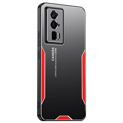 For Xiaomi Redmi K60 5G Phone Case Metal+TPU+PC Cover Camera Lens Protection