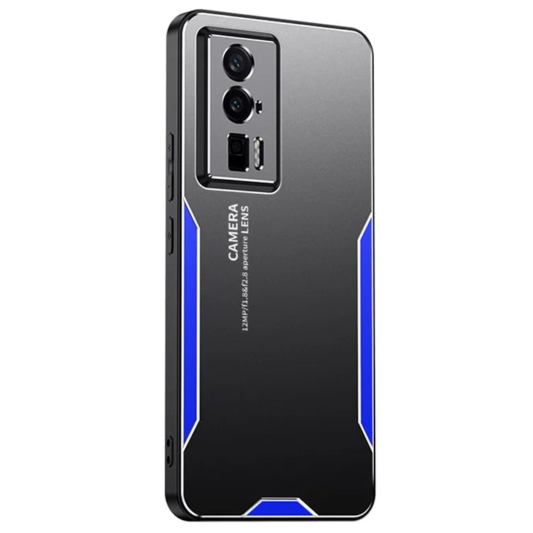 For Xiaomi Redmi K60 5G Phone Case Metal+TPU+PC Cover Camera Lens Protection