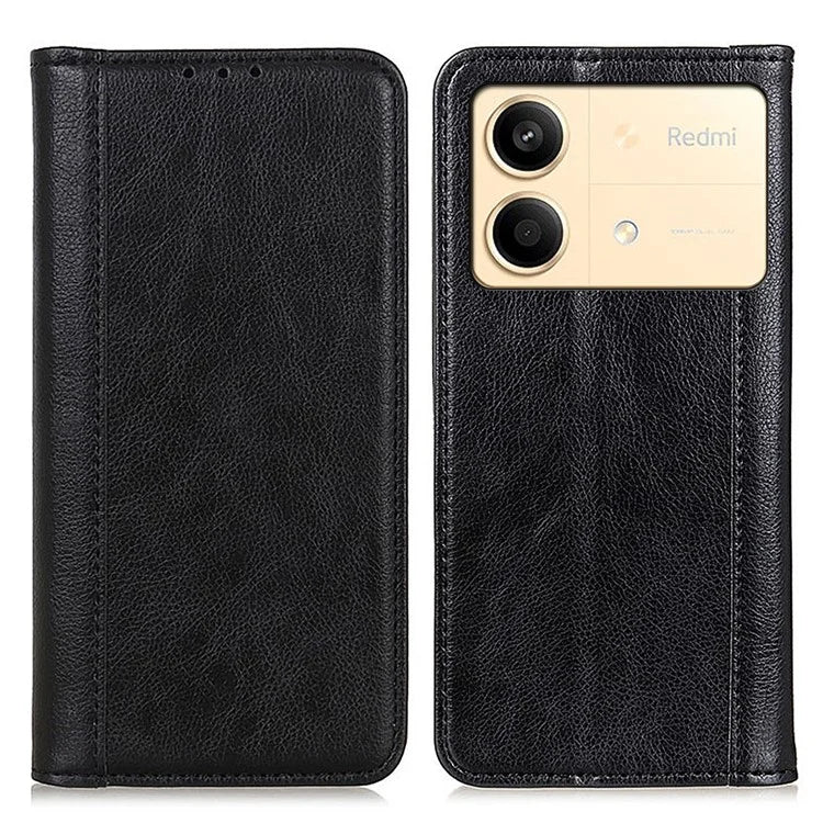 For Xiaomi Redmi Note 13R Pro 5G Case Litchi Texture Magnetic Split Leather Wallet Cover