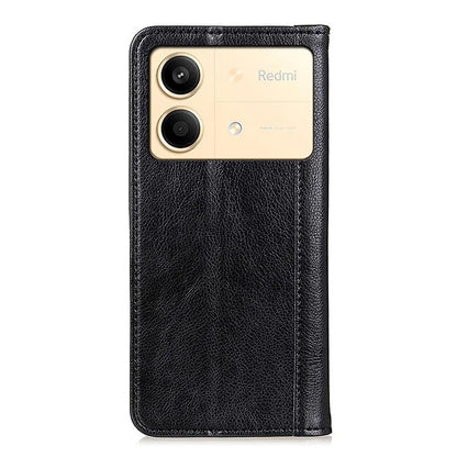 For Xiaomi Redmi Note 13R Pro 5G Case Litchi Texture Magnetic Split Leather Wallet Cover