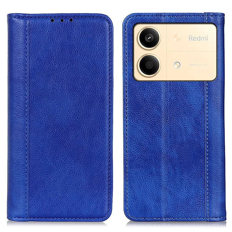 For Xiaomi Redmi Note 13R Pro 5G Case Litchi Texture Magnetic Split Leather Wallet Cover
