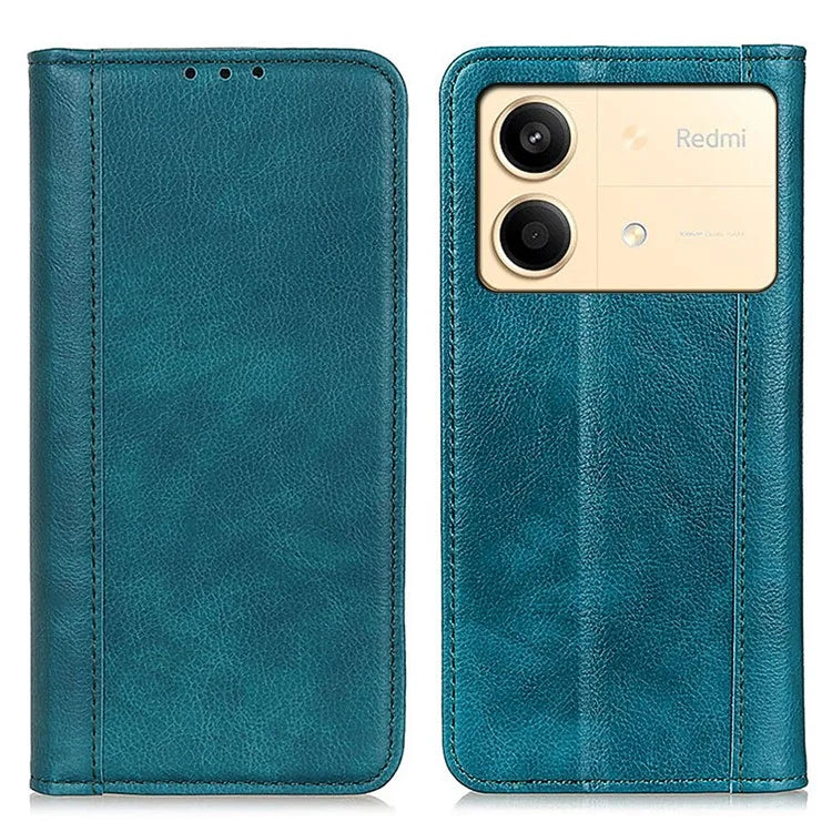 For Xiaomi Redmi Note 13R Pro 5G Case Litchi Texture Magnetic Split Leather Wallet Cover