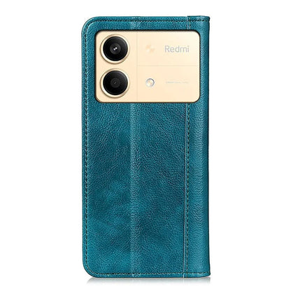 For Xiaomi Redmi Note 13R Pro 5G Case Litchi Texture Magnetic Split Leather Wallet Cover