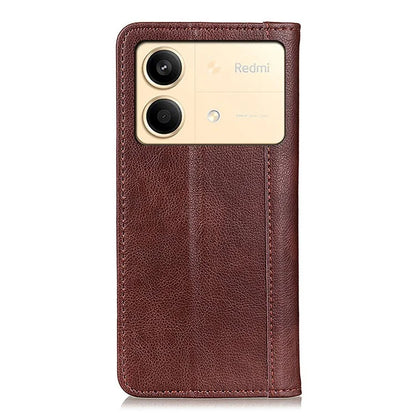 For Xiaomi Redmi Note 13R Pro 5G Case Litchi Texture Magnetic Split Leather Wallet Cover
