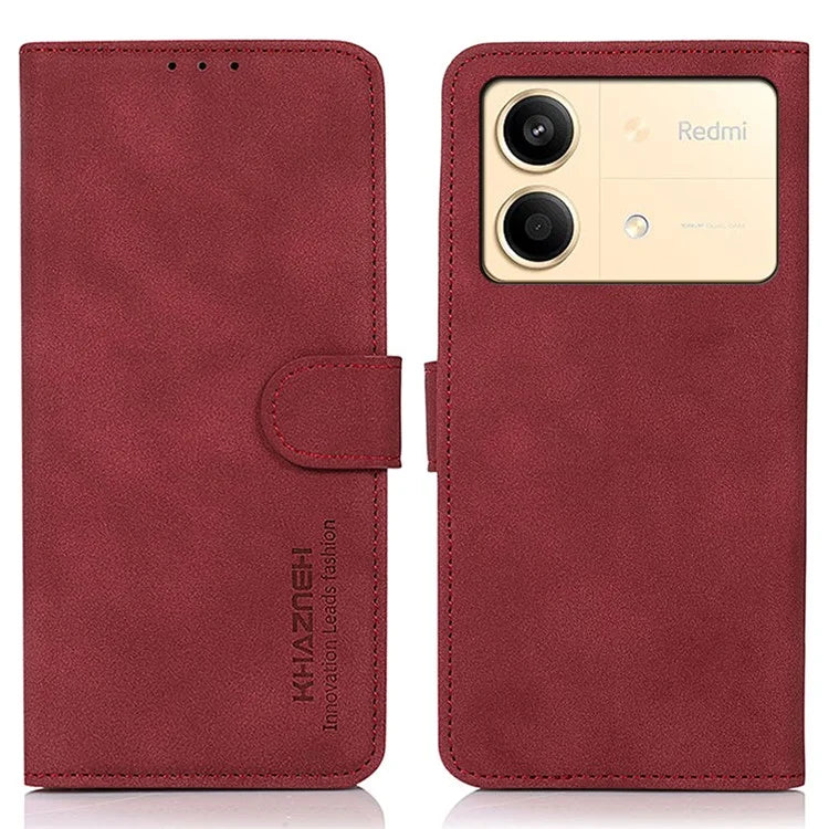 KHAZNEH For Xiaomi Redmi Note 13R Pro 5G Case TPU+PU Leather Wallet Stand Phone Cover
