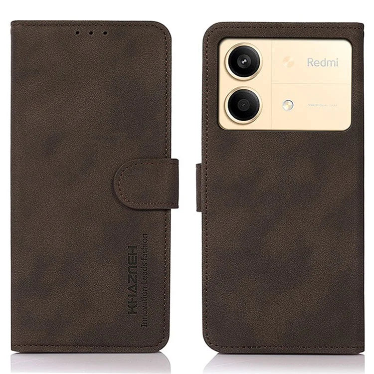 KHAZNEH For Xiaomi Redmi Note 13R Pro 5G Case TPU+PU Leather Wallet Stand Phone Cover
