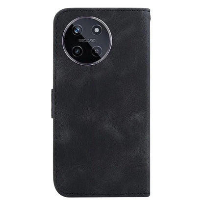 For Realme 11 4G (159.9x73.3x7.95mm) Leather Case Wallet Cover 7-Shape Pattern