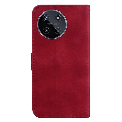 For Realme 11 4G (159.9x73.3x7.95mm) Leather Case Wallet Cover 7-Shape Pattern