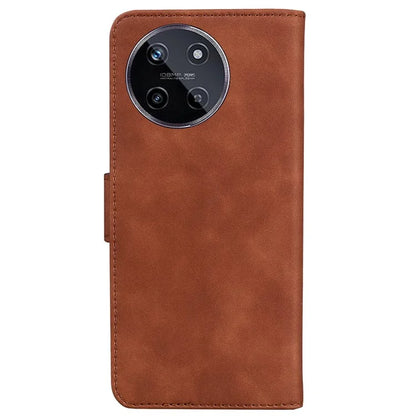 For Realme 11 4G (159.9x73.3x7.95mm) Leather Case Butterfly Pattern Wallet Cover