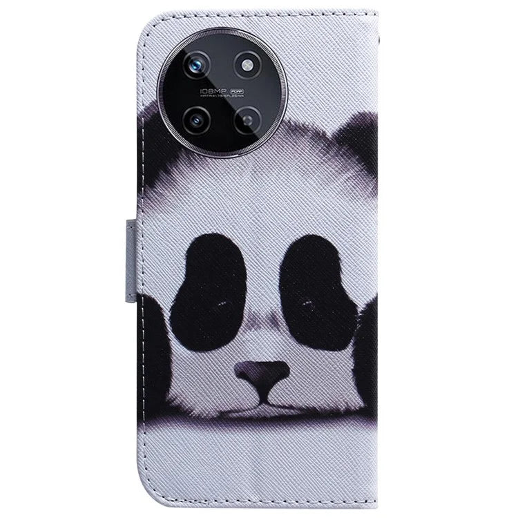 For Realme 11 4G (159.9x73.3x7.95mm) Leather Wallet Phone Case Pattern Printing