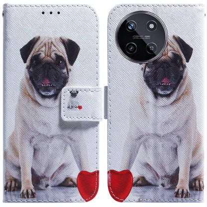 For Realme 11 4G (159.9x73.3x7.95mm) Leather Wallet Phone Case Pattern Printing