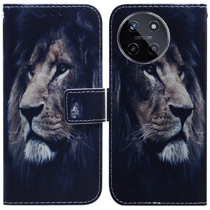 For Realme 11 4G (159.9x73.3x7.95mm) Leather Wallet Phone Case Pattern Printing