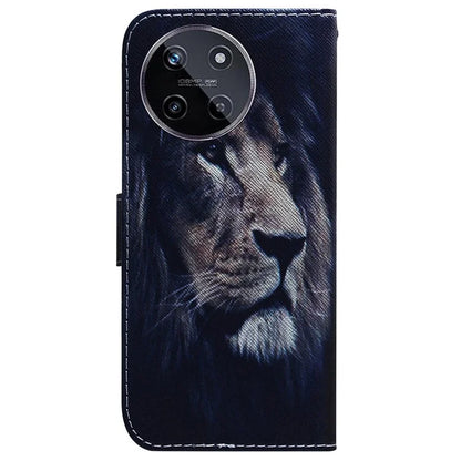 For Realme 11 4G (159.9x73.3x7.95mm) Leather Wallet Phone Case Pattern Printing
