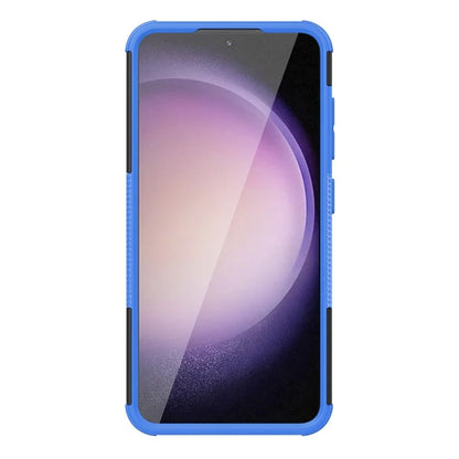 For Samsung Galaxy S24+ PC+TPU Phone Cover Tyre Pattern Phone Case with Kickstand