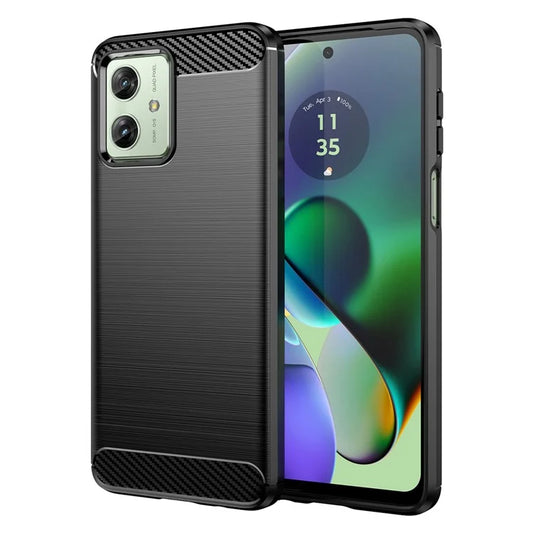 For Motorola Moto G54 5G TPU Case Anti-Scratch Brushed Line Phone Cover