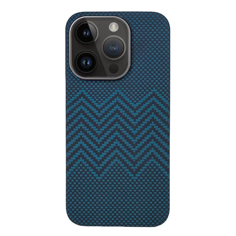 For iPhone 14 Pro Aramid Carbon Fiber Case Compatible with MagSafe Thin Touch Feel