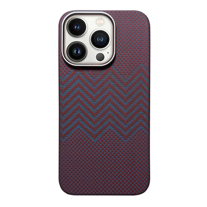 For iPhone 14 Pro Aramid Carbon Fiber Thin Phone Case Compatible with MagSafe