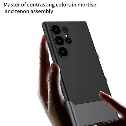 GKK For Samsung Galaxy S24 Ultra Phone Case Contrast Color Detachable Magnetic PC Cover+Grey