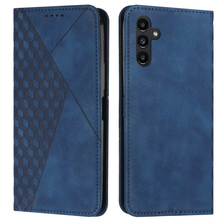 For Samsung Galaxy A55 5G Magnetic Case PU Leather Skin-touch Phone Stand Cover