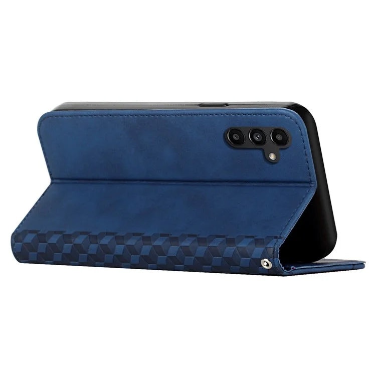 For Samsung Galaxy A55 5G Magnetic Case PU Leather Skin-touch Phone Stand Cover