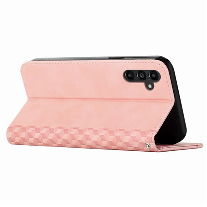 For Samsung Galaxy A55 5G Magnetic Case PU Leather Skin-touch Phone Stand Cover