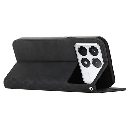 For Xiaomi Redmi K70E 5G / Poco X6 Pro 5G Imprinted Magnetic Phone Case PU Leather Phone Stand Cover