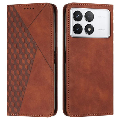 For Xiaomi Redmi K70E 5G / Poco X6 Pro 5G Imprinted Magnetic Phone Case PU Leather Phone Stand Cover