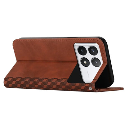 For Xiaomi Redmi K70E 5G / Poco X6 Pro 5G Imprinted Magnetic Phone Case PU Leather Phone Stand Cover
