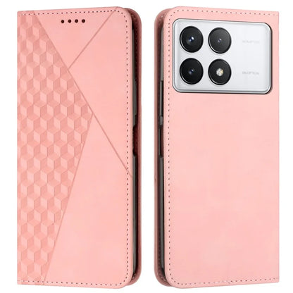 For Xiaomi Redmi K70E 5G / Poco X6 Pro 5G Imprinted Magnetic Phone Case PU Leather Phone Stand Cover