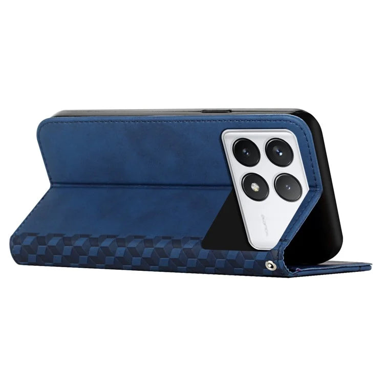 For Xiaomi Redmi K70 Pro 5G / K70 5G TPU+PU Leather Imprinted Dustproof Case Phone Stand Cover