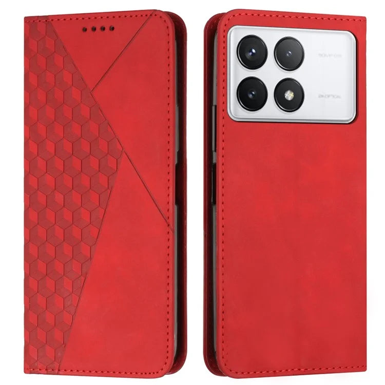 For Xiaomi Redmi K70 Pro 5G / K70 5G TPU+PU Leather Imprinted Dustproof Case Phone Stand Cover