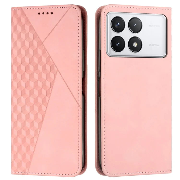 For Xiaomi Redmi K70 Pro 5G / K70 5G TPU+PU Leather Imprinted Dustproof Case Phone Stand Cover