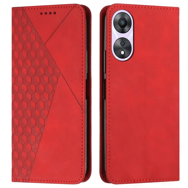 For Oppo A58 5G / A58x 5G / A78 5G / A1 5G / A1x 5G / A2x 5G Case PU Leather Magnetic Absorption Phone Cover