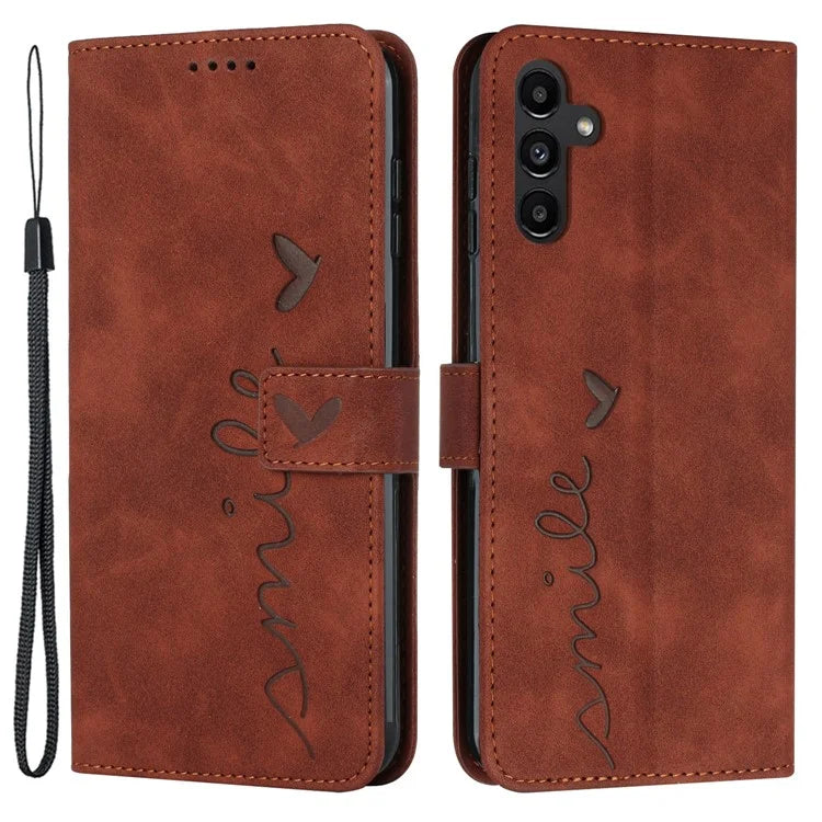 For Samsung Galaxy A55 5G Magnetic Phone Case Skin-touch PU Leather Wallet Cover