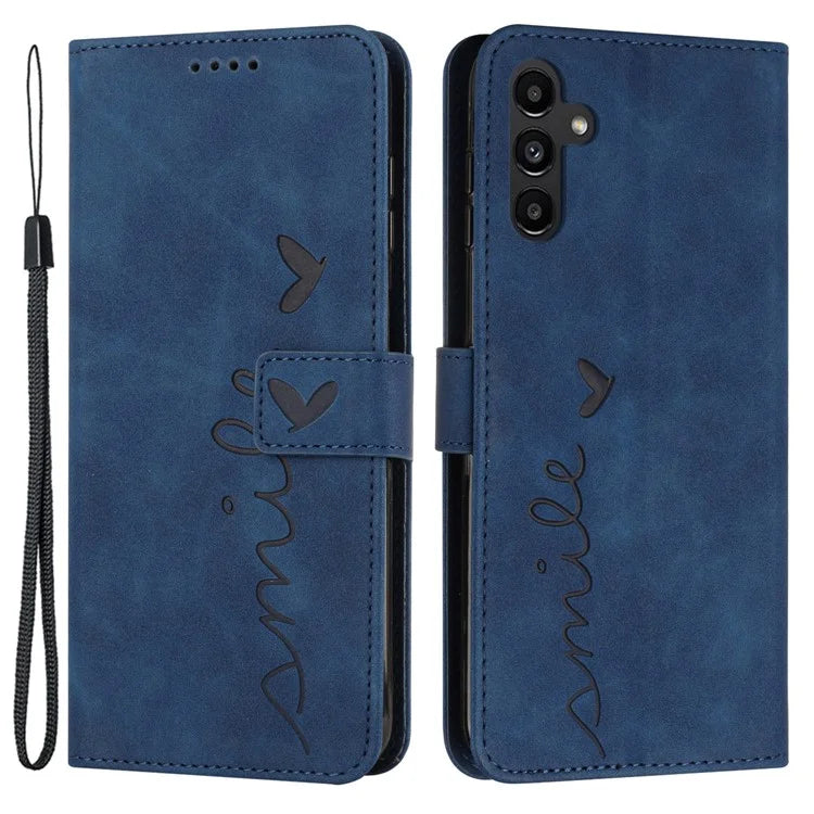 For Samsung Galaxy A55 5G Magnetic Phone Case Skin-touch PU Leather Wallet Cover