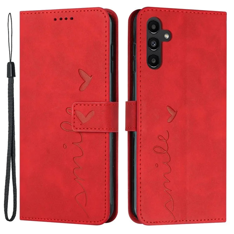 For Samsung Galaxy A55 5G Magnetic Phone Case Skin-touch PU Leather Wallet Cover
