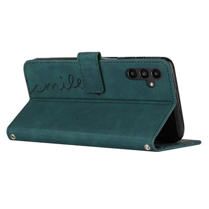 For Samsung Galaxy A35 5G Skin-touch PU Leather+TPU Wallet Cover Magnetic Cell Phone Case