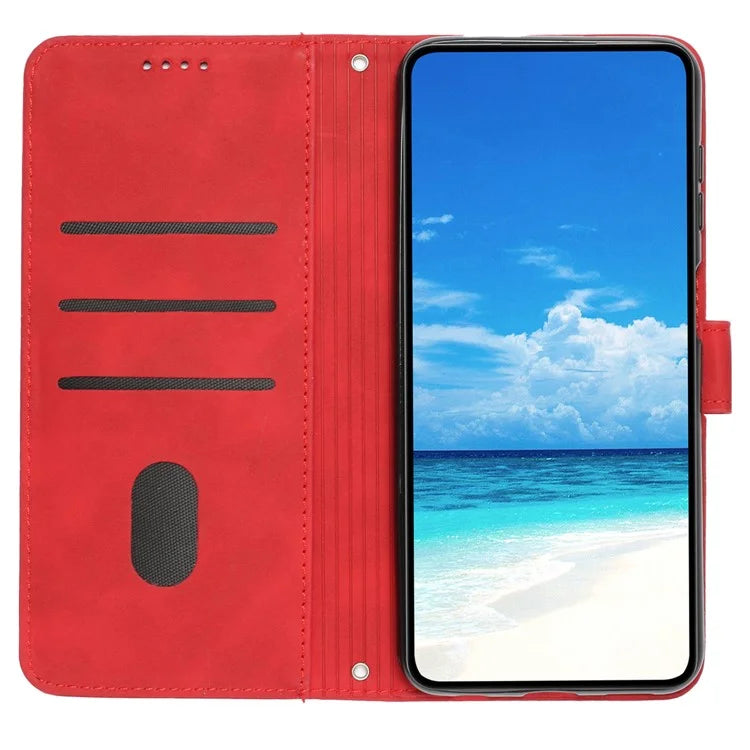 For Samsung Galaxy A35 5G Skin-touch PU Leather+TPU Wallet Cover Magnetic Cell Phone Case