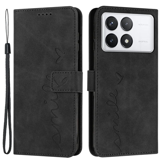 For Xiaomi Redmi K70E 5G / Poco X6 Pro 5G Wallet Cover Magnetic Skin-touch PU Leather+TPU Phone Case