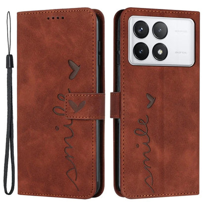 For Xiaomi Redmi K70E 5G / Poco X6 Pro 5G Wallet Cover Magnetic Skin-touch PU Leather+TPU Phone Case